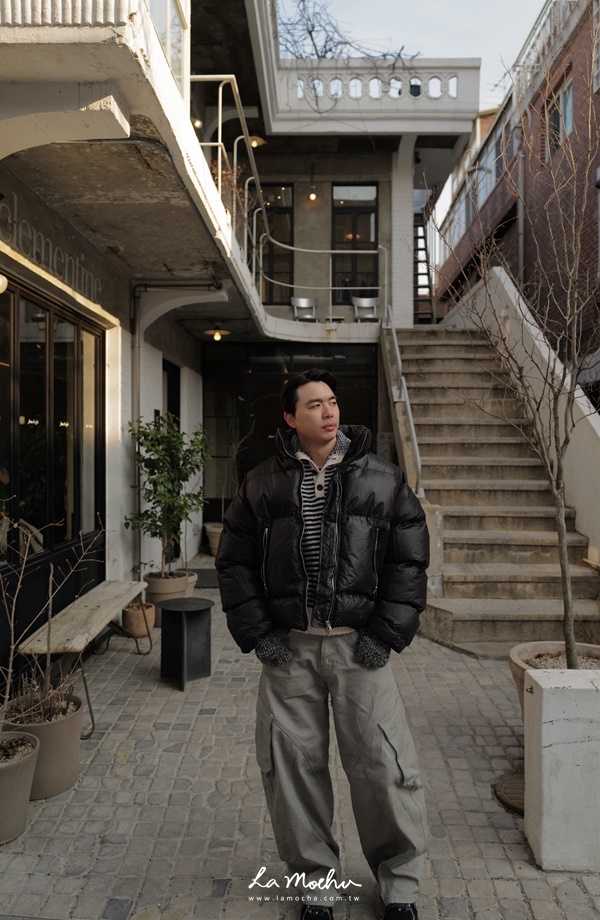 彎刀牛仔斜紋布長褲
